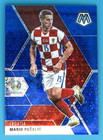 Mario Pasalic (/99) 2021 Panini Mosaic UEFA Euro Soccer Blue Circle Prizm #19