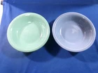Fiesta Set of 2 Desert Bowls Sea Mist Green & Periwinkle Blue 5-3/8” Fruit Bowl
