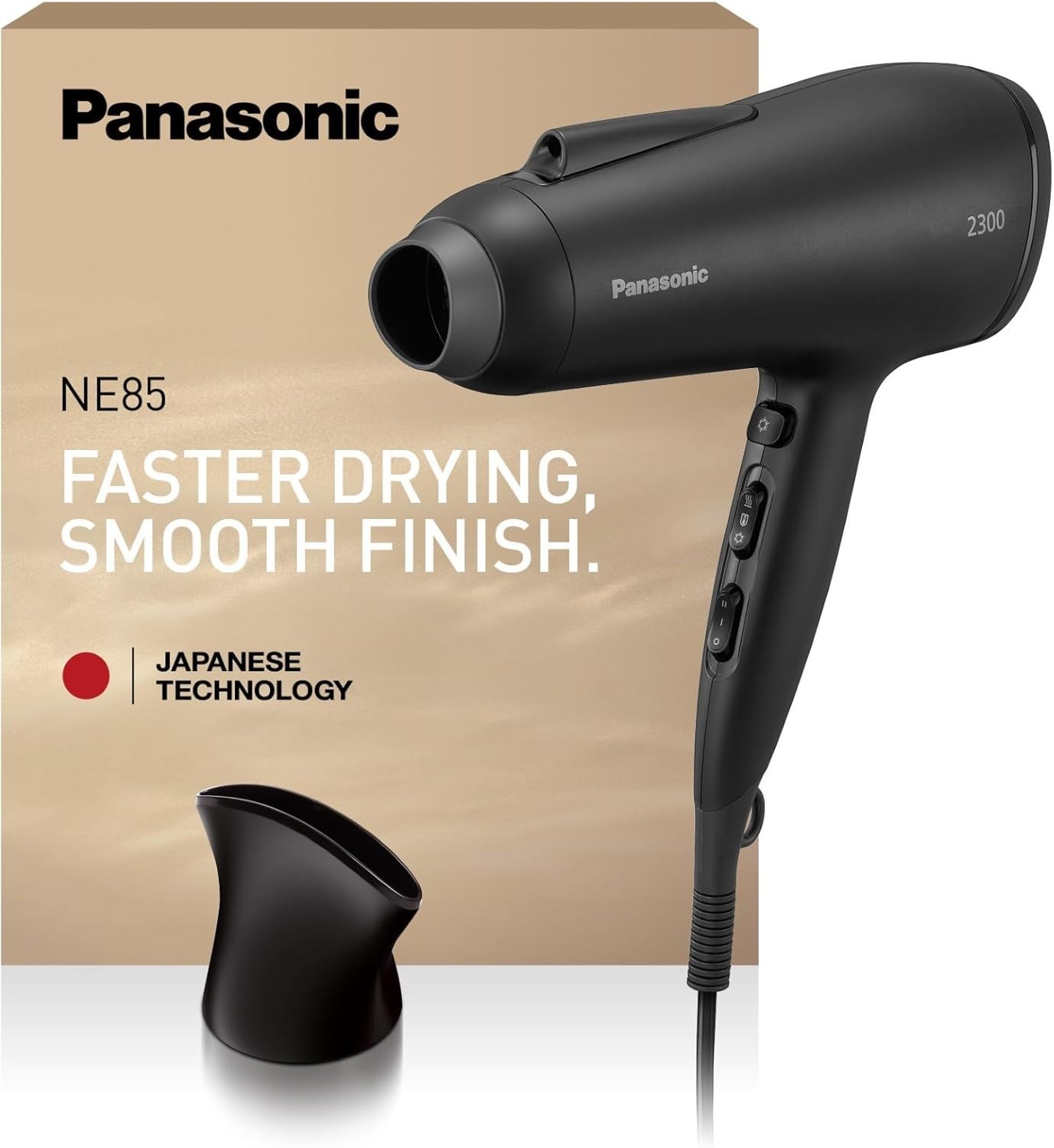 Panasonic EH-NE85-K895 Fast Dry Series Ionic Hair Dryer, Air Boost , 2300W -6076