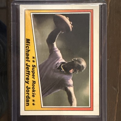 Michael Jeffrey Jordan Super Rookie AAMER Sports Card. Nickname Crazy Legs