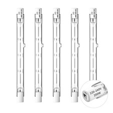 Lampadina R7S 5 pezzi lampadine alogene R7S T3 118mm 200W 220V 240 lampadina