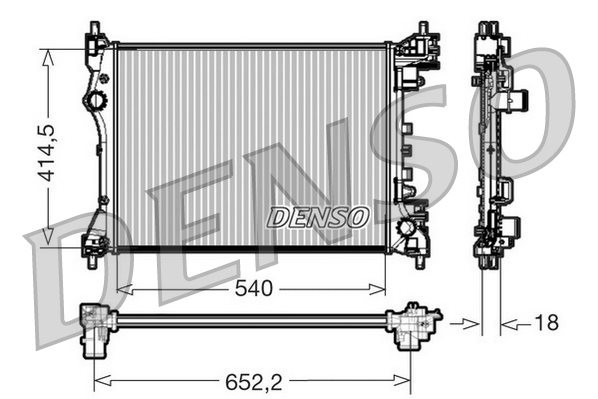 Kühler, Motorkühlung DRM01005 DENSO für ALFA ROMEO FIAT - Bild 9