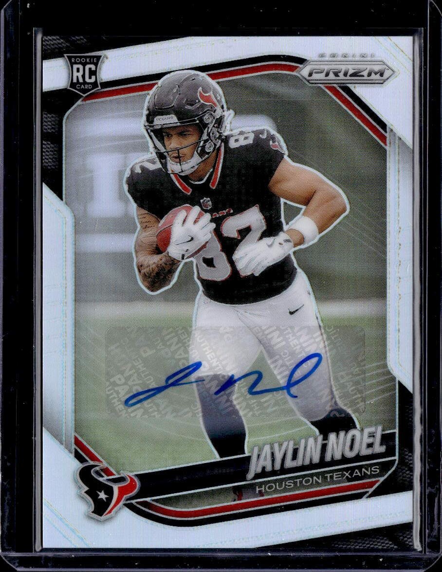 2025 Panini Prizm #386 Jaylin Noel Prizm Autographs Silver