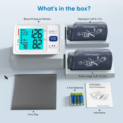 Blood Pressure Monitor for Home Use Extra Large Cuff Automatic Digital New - Picture 8 of 8