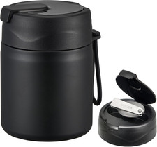 17Oz Soup Thermo for Hot Food Kids,Insulated Food Jar with Spoon,Thermo Hot Food