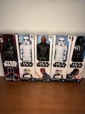 Hasbro Star Wars Titan Hero Series 12-inch action figures featuring characters 