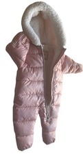 Traje de Nieve Bebé Michael Kors 0-6M Rosa Rosa Abierto para Manos Pies con Cubierta