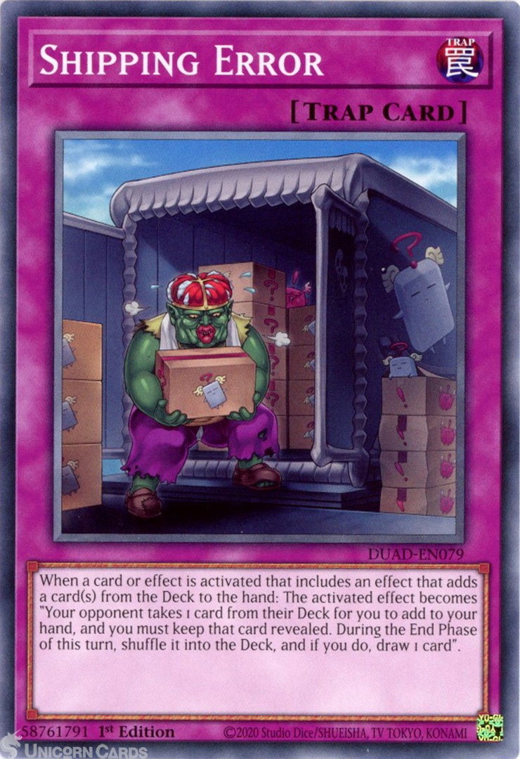 DUAD-EN079 Shipping Error : Common 1st Edition Mint YuGiOh Card