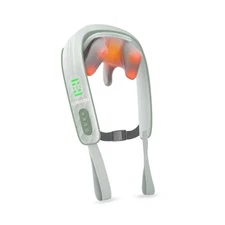 Snailax Cordless Shiatsu Neck Massager with Heat, 4D Kneading Back Shoulder M...