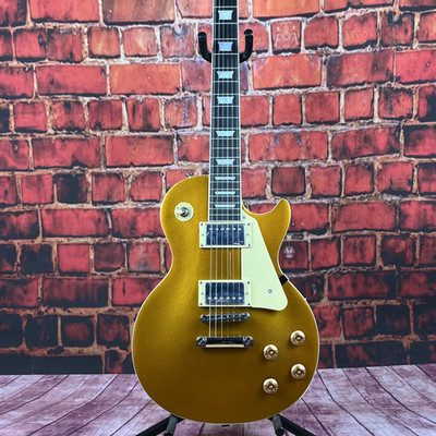 H 6 Strings Electric Guitar gold top chrome hardware USA in stock ship quickly