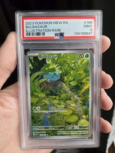 PSA 9 Pokémon Bulbasaur Illustration Card 166/165 Scarlet & Violet 151 Series