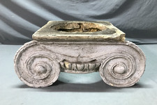 1 Antique VTG Neoclassical Plaster Column Capital Architectural Salvage 1391-25B