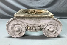 1 Antique VTG Neoclassical Plaster Column Capital Architectural Salvage 1391-25B
