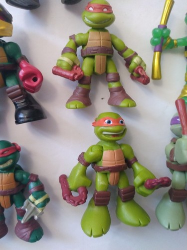 2014 Playmates Teenage Mutant Ninja Turtles Half-Shell Heroes Mini Figures 9 Ct - Photo 4/10