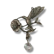 Spoontiques Pewter Ornament Suncatcher Prism Hummingbird 3"
