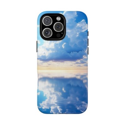 Phone Ink - Case for iPhone, Samsung, Pixel - Calm Ocean Blue Sky Mirror