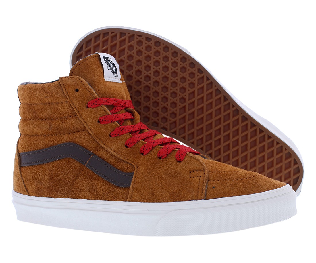 Туфли унисекс Vans Sk8 Hi Размер 75 Цвет КлетчатыйИмбирно-коричневый с глазурью 12190₽