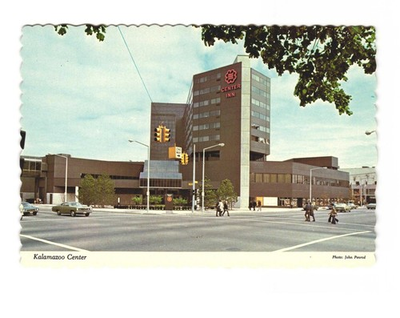 #ad Kalamazoo Center Kalamazoo MI vintage postcard unposted $5.95
