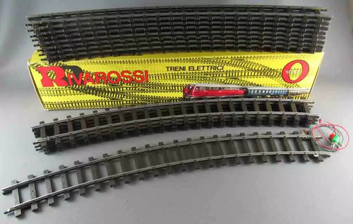 Rivarossi 7902 Ech O 12 Rails Courbes R = 80 cm Rails Acier dont 1 avec Prise Al | Zustand: Neuf