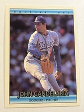 Vintage 1992 Donruss John Candelaria Los Angeles Dodgers #125 Baseball Card MLB