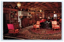 Hearst San Simeon State Historical Monument Main Library Cambria CA Postcard