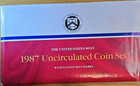 United States Mint 1987 Uncirculated Coin Set Denver Philadelphia — photo 1