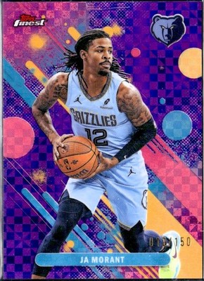 e*7様 ja morant new beginnings /49 gem mi JA MORANT 2025-26 TOPPS FINEST PURPLE XFRACTOR JERSEY # SP 12/150