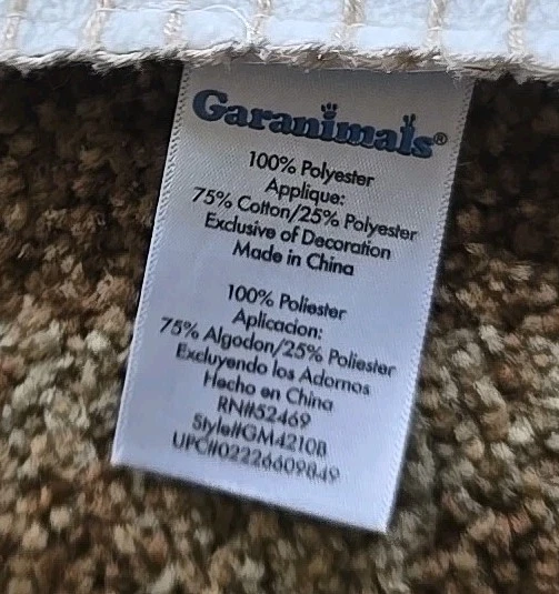 Manta polar para bebé Garanimals Cream Monkey Foto 4 de 4