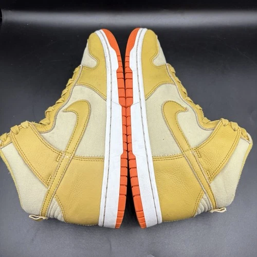 Nike Dunk High Wheat/Safety Orange DV7215-700 Size US Men Size 8.5