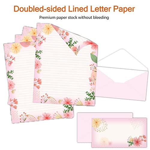 Stationary Set Japanese Stationery Letter Writing Paper, 48 Pack Stationary Paper And Envelopes - View #13