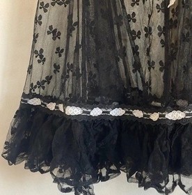 Romantic Agent Provocateur Lace Nightie Babydoll SM Black Bow Coquette Lingerie