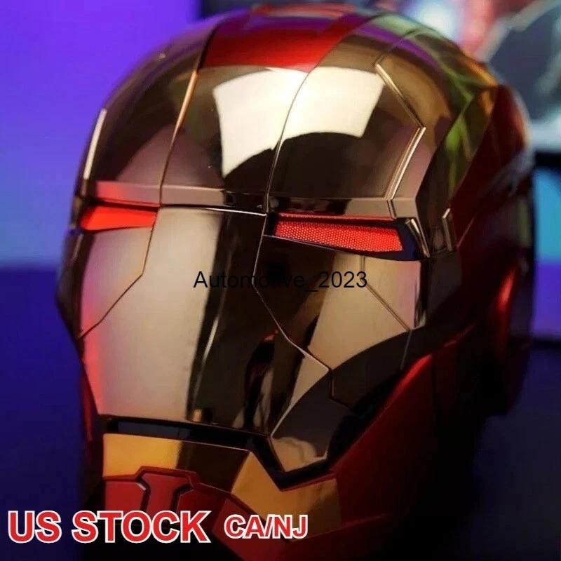 US!! Iron Man MK5 1:1 Helmet Wearable Voice-control Golden Mask Cosplay AUTOKING - Image 3 of 4