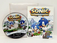 Sonic Generations (PlayStation 3, 2011) Mint Disc + Manual! Tested