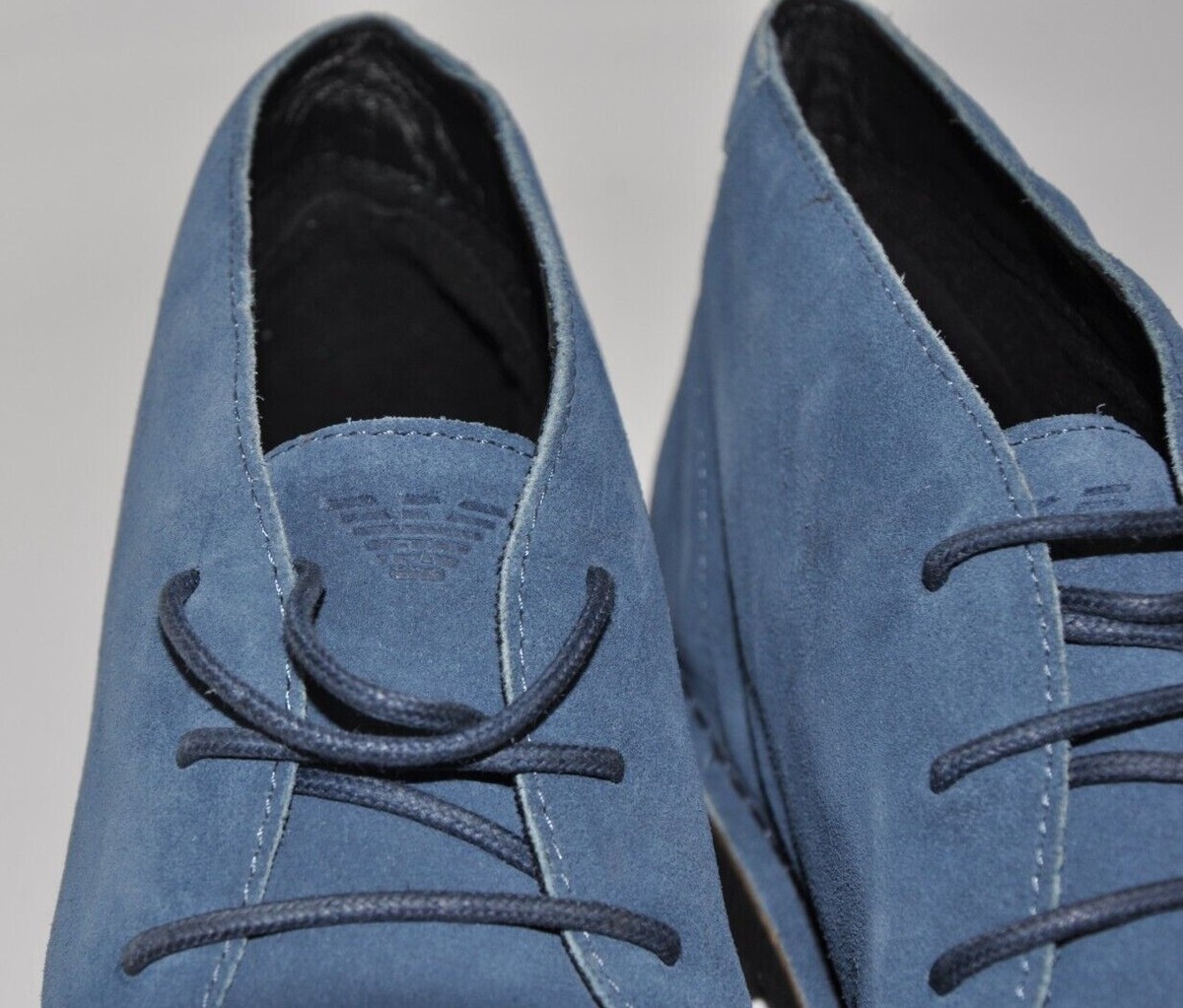 Armani Jeans Men's Desert Stitch Suede Genuine Leather Chukka