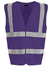 Image of Hi Vis Viz Vest High Visibility Waistcoat Sleeveless Reflective Safety Jacket