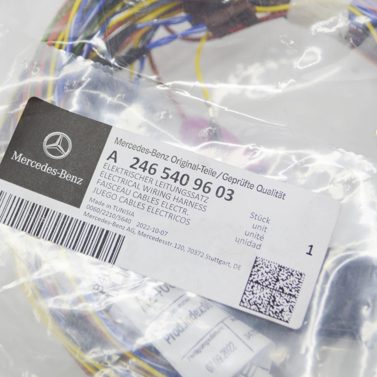 MB CLA C117 Lamp Unit Left And Right Wiring Harness LHD  