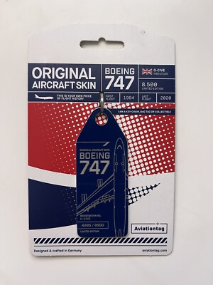 Aviationtag ヴァージン航空 B747 LADYBIRD 747 Skin Tag | Boeing 747