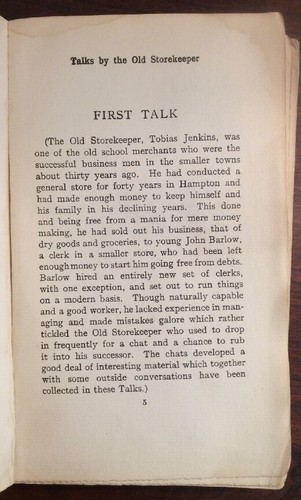 Talks by the Old Shopkeeper (1906, Hardcover) Frank Farmington BookGnu - Picture 10 of 12