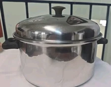 Vintage Vollrath Lo-Heet 4 Qt Stainless Steel stock Pot/Lid Made In USA 🇺🇸 