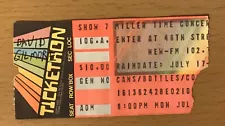 1984 DAVID GILMOUR ABOUT FACE TOUR PIER 84 NEW YORK 7/16 CONCERT TICKET STUB
