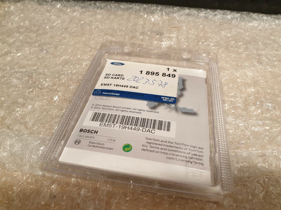 Original Ford Navigation West Europa Speicherkarte SD Sat Nav (V7) BOSCH - Bild 2 von 2