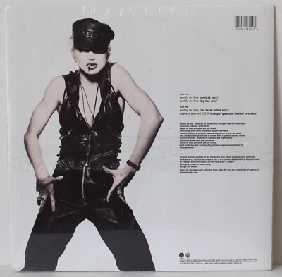 Madonna 12” Maxi Single “Justify My Love” ~ Sire 21820-0 ~ Orig