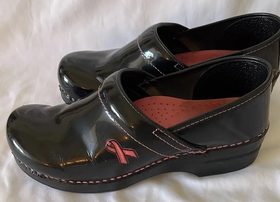Dansko pink ribbon clog cheap