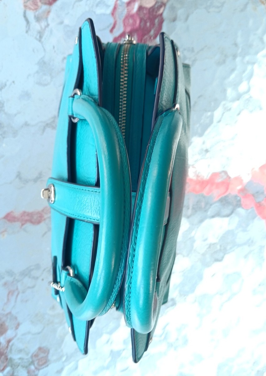 Coach 37779 SMALL Mercer Turquoise Triple Compartment Crossbody w