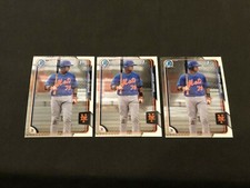 2015 Bowman Chrome Jhoan Urena 1st Bowman Prospect (BCP98) - Lot of 3x