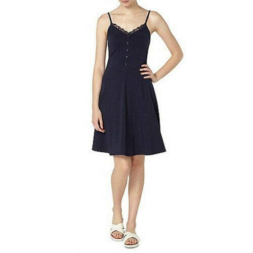 Robe Skater Dentelle Noire Et Bleue Dorothy Perkins Taille 20 - Neuve Avec étiquettes - Style Féminin