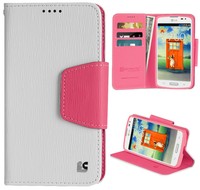 White Pink Infolio Wallet Credit Card Id Case Cover Stand For Lg F70 D315 Phone on sale White Pink Infolio Wallet Credit Card Id Case Cover Stand For Lg F70 D315 Phone on sale