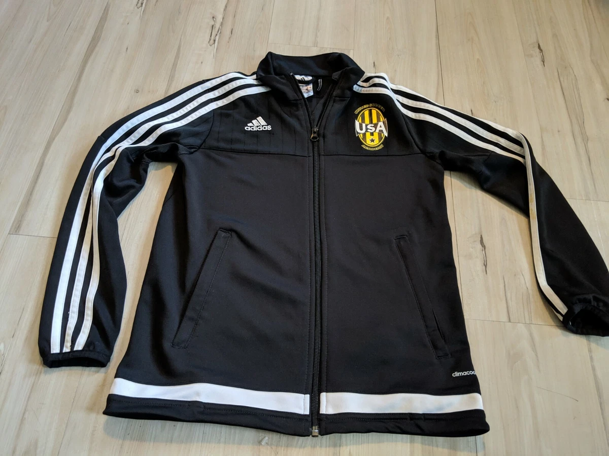 adidas jeunesse M zip gar on fille sweat shirt veste manteau Mcdonalds Soccer Ac