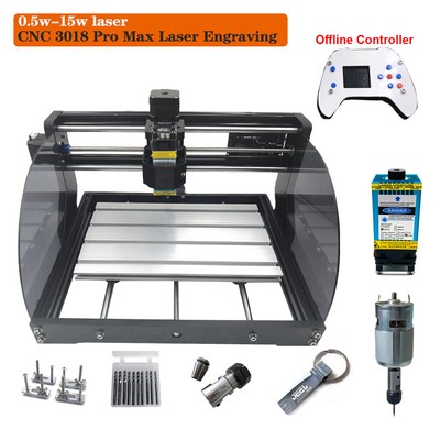 3018pro max cnc laser engraving machine 3 axis offline control sculpture 0 5 15w ebay