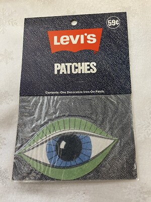 Levi s Patches By Bondex Hippie Eyeball Iron Vintage 15.00